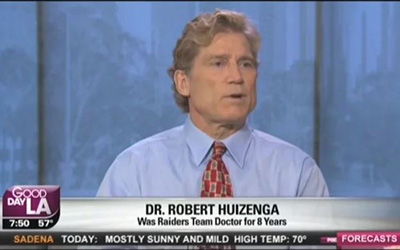Dr. Robert Huizenga Los Angeles Raiders Team Doctor